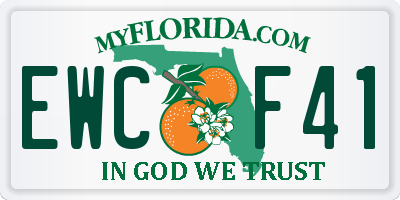 FL license plate EWCF41