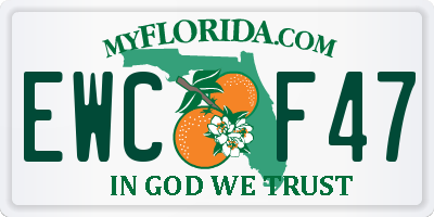 FL license plate EWCF47