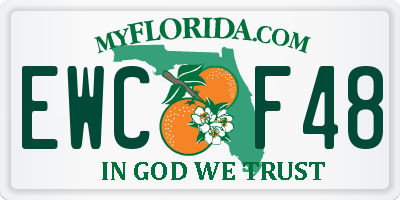 FL license plate EWCF48