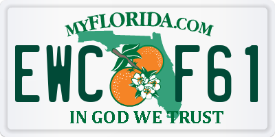 FL license plate EWCF61