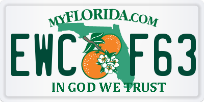 FL license plate EWCF63