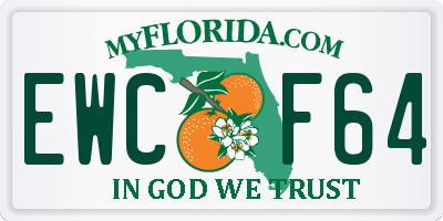 FL license plate EWCF64