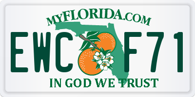 FL license plate EWCF71