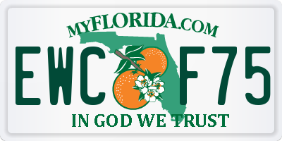 FL license plate EWCF75