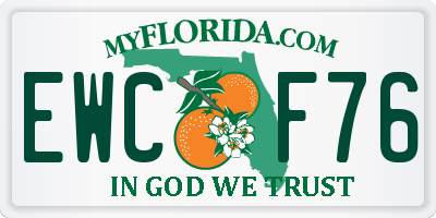 FL license plate EWCF76