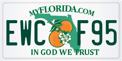 FL license plate EWCF95