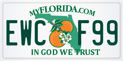 FL license plate EWCF99