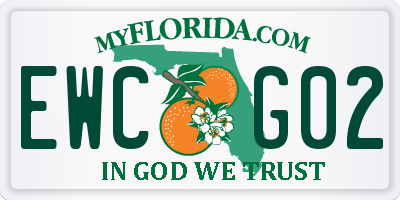 FL license plate EWCG02