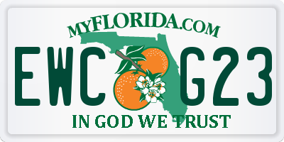 FL license plate EWCG23