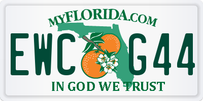 FL license plate EWCG44