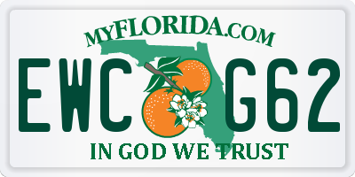 FL license plate EWCG62