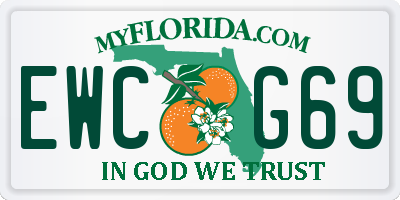 FL license plate EWCG69