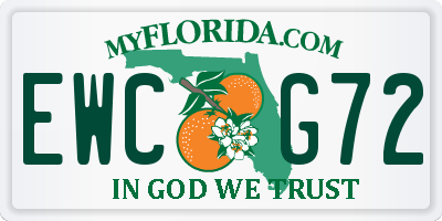 FL license plate EWCG72
