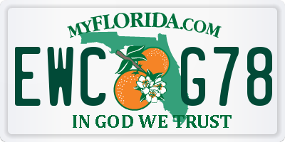FL license plate EWCG78