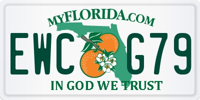 FL license plate EWCG79