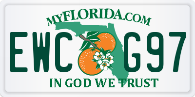FL license plate EWCG97