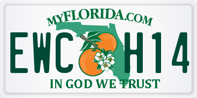 FL license plate EWCH14