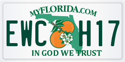 FL license plate EWCH17