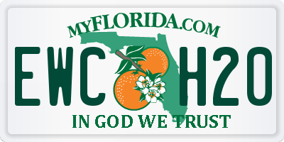 FL license plate EWCH20