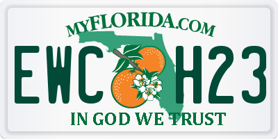 FL license plate EWCH23