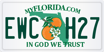 FL license plate EWCH27