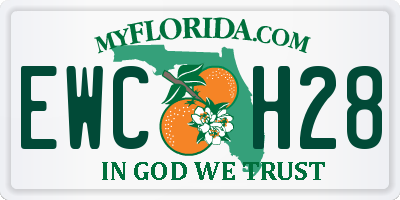 FL license plate EWCH28