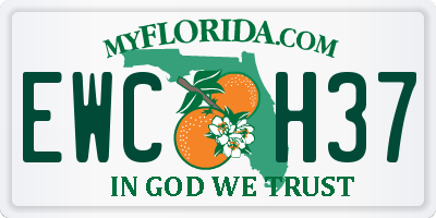 FL license plate EWCH37