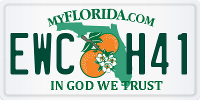 FL license plate EWCH41