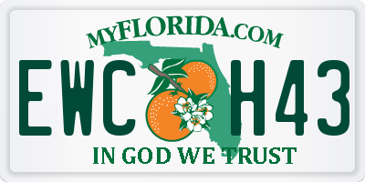 FL license plate EWCH43