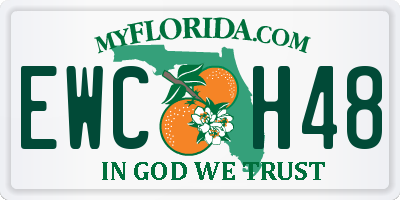 FL license plate EWCH48