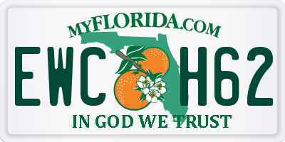 FL license plate EWCH62