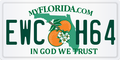 FL license plate EWCH64