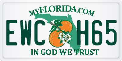FL license plate EWCH65