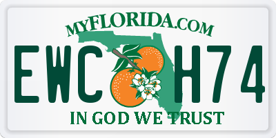 FL license plate EWCH74