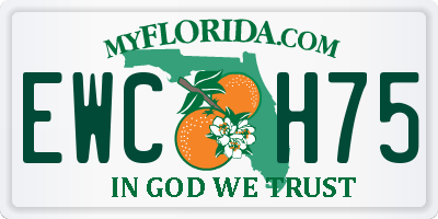 FL license plate EWCH75