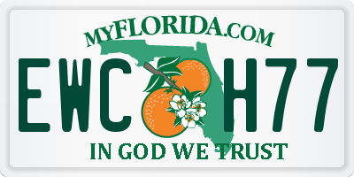 FL license plate EWCH77