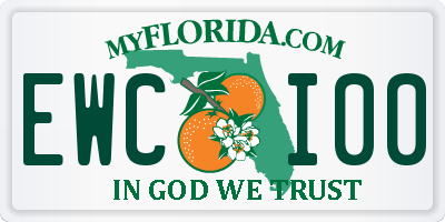 FL license plate EWCI00