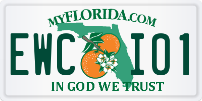 FL license plate EWCI01