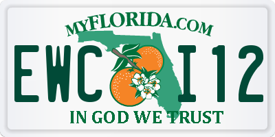 FL license plate EWCI12