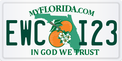 FL license plate EWCI23