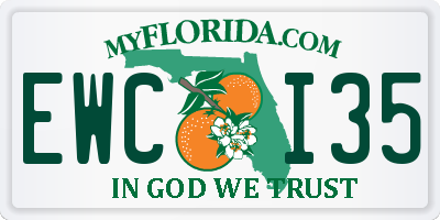 FL license plate EWCI35