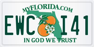 FL license plate EWCI41