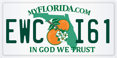 FL license plate EWCI61