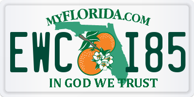 FL license plate EWCI85