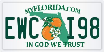 FL license plate EWCI98