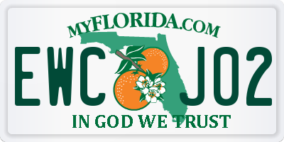 FL license plate EWCJ02