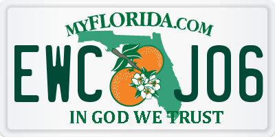 FL license plate EWCJ06