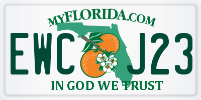 FL license plate EWCJ23
