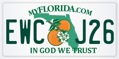 FL license plate EWCJ26