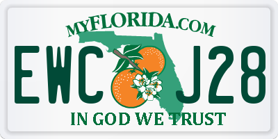 FL license plate EWCJ28